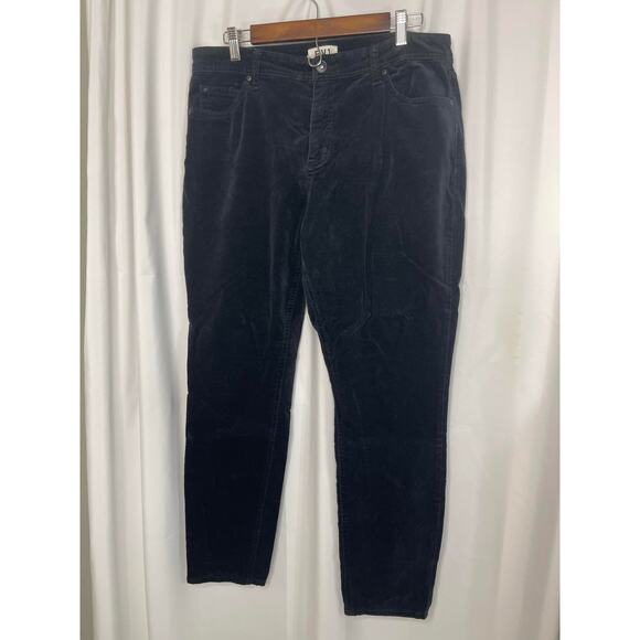 EV1 jeans black pants women's 14 velvet 5 pocket blue jean styling stretchy - Picture 9 of 14